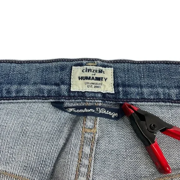 Citizens of Humanity Jeans Women's Sz 28 Blue Drew Flip Flop Flare Mid $228 Nwt - Picture 7 of 16